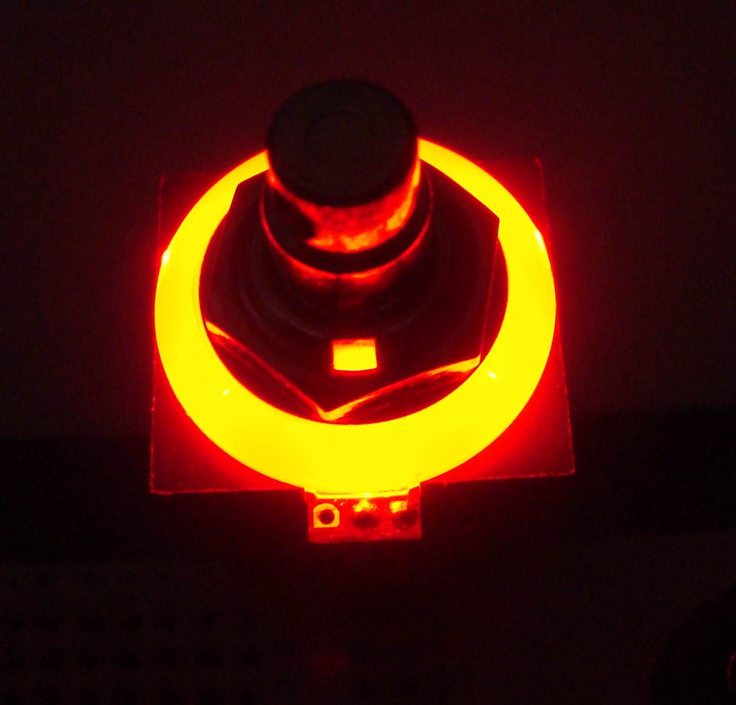 Cap 3PDT Foot Switch Illuminated Type with LED Ring with Colour Options on LED