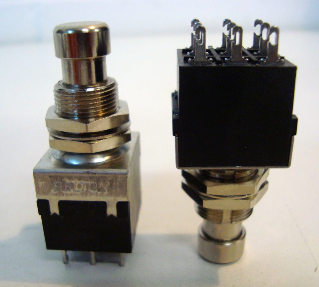 Belton 3PDT Push Button Foot Switch Time Travel Audio, Vintage Audio