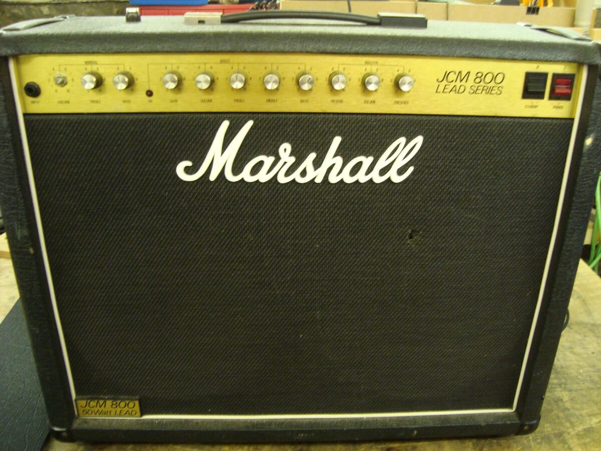 Marshall JCM 800 Lead Series – 2 X 12 100 Watt Combo 4211 | Time Travel ...